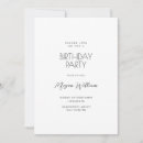 Search for whiting in birthday invitations Minimalist
