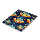 Search for blue art deco tiles Flowers