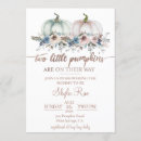 Search for twin pumpkin baby shower invitations Two little pumpkins