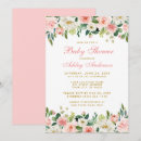 Search for white gold baby shower invitations Pink