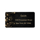 Search for gold floral return address labels Elegant graduation