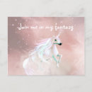 Search for love unicorn postcards Fantasy
