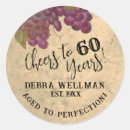 Search for cheers to 60 years stickers Elegant
