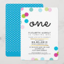 Search for bright 1st birthday invitations Modern