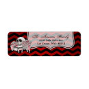Search for gothic skull return address labels Rose