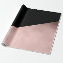 Search for rose gold and black wrapping paper Girly