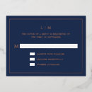 Search for navy and rose gold rsvp cards Elegant