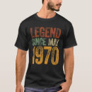Search for born in 1970 tshirts Since