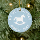 Search for rocking horse christmas tree decorations Blue