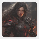 Search for female warrior stickers Fantasy