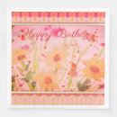 Search for floral print napkins Red