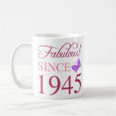 Search for made in 1945 mugs 80th birthday