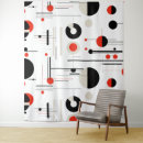 Search for black red and white tapestries Modern