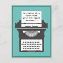 Search for message postcards Typewriter