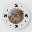 Search for black and white cat clocks Dog