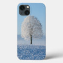 Search for winter trees iphone cases White