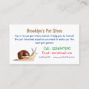 Search for snail business cards Shell