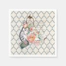 Search for antique floral shabby chic napkins Retro