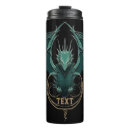 Search for dragons travel mugs Black