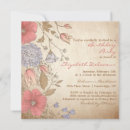 Search for girly bridal shower invitations Flowers