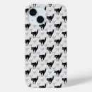 Search for black cat silhouette iphone cases Black and white