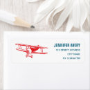Search for airplane return address labels For kids