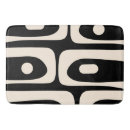 Search for black and white abstract bath mats Retro
