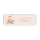 Search for fox baby shower return address labels Rustic