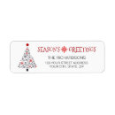 Search for seasons greeting return address labels Snowflake