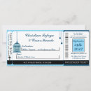 Search for boarding pass wedding invitations Blue