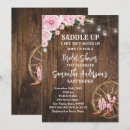 Search for cowgirl bridal shower invitations Last rodeo