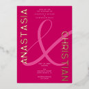 Search for magenta and gold invitations Classic