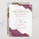 Search for pink and gold graduation invitations High school