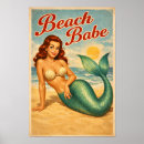 Search for beach pin up posters Retro