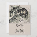 Search for cheshire cat invitations Alice in wonderland