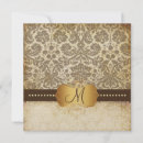 Search for brown damask wedding invitations Lace