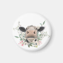 Search for cow animal magnets Watercolor