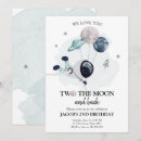 Search for astronaut boy invitations Two the moon