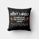 Search for football cushions Santa