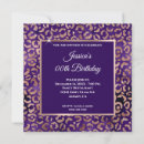 Search for purple rose gold birthday invitations Modern