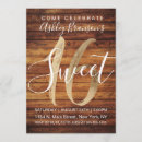 Search for country sweet 16 invitations Elegant