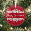 Search for glass snowflake christmas tree decorations White snowflakes