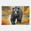 Search for black bear tea towels Wild animal
