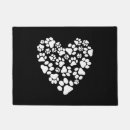 Search for cat paw print doormats Heart