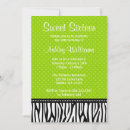 Search for lime green and black invitations Polka dot