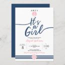 Search for nautical baby girl shower invitations Ocean