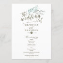 Search for greenery wedding programs Ceremony