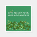 Search for irish shamrock napkins Green