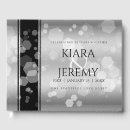 Search for 25th anniversary wedding guest books Silver foil