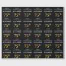 Search for 75th birthday wrapping paper 75 years old